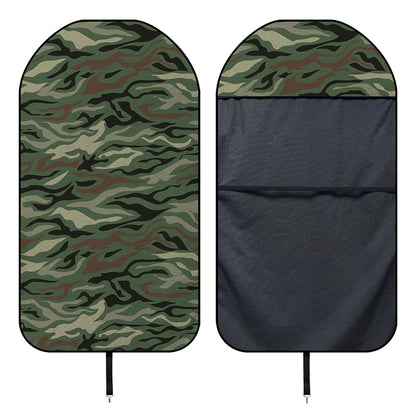 Green Camo Zebra Pattern Print Waterproof Car Seat Cover
