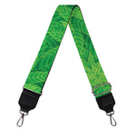 Green Cannabis Leaf Pattern Print Bag Strap