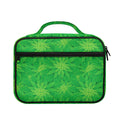 Green Cannabis Leaf Pattern Print Briefcase Bible Bag