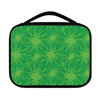 Green Cannabis Leaf Pattern Print Classic Bible Case