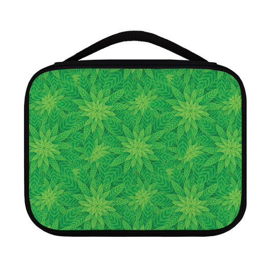 Green Cannabis Leaf Pattern Print Classic Bible Case