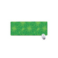 Green Cannabis Leaf Pattern Print Extended Mouse Pad