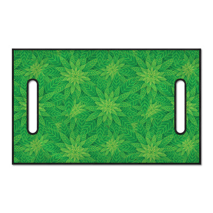 Green Cannabis Leaf Pattern Print Golf Cart Seat Cover