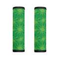 Green Cannabis Leaf Pattern Print Handle Covers