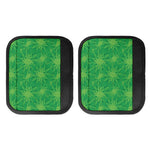 Green Cannabis Leaf Pattern Print Handle Covers