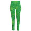 Green Cannabis Leaf Pattern Print High-Waisted Pocket Leggings