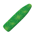 Green Cannabis Leaf Pattern Print Ironing Board Cover
