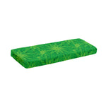 Green Cannabis Leaf Pattern Print Piano Keyboard Cover