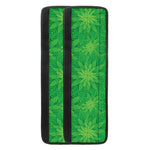 Green Cannabis Leaf Pattern Print Refrigerator Handle Covers