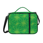 Green Cannabis Leaf Pattern Print Shoulder Strap Bible Bag