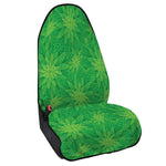 Green Cannabis Leaf Pattern Print Waterproof Car Seat Cover