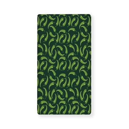 Green Chili Peppers Pattern Print Baby Crib Sheet