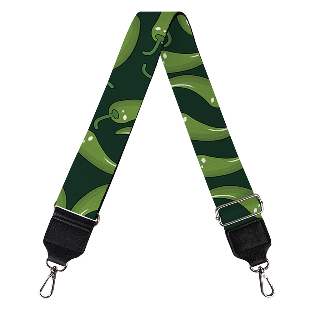 Green Chili Peppers Pattern Print Bag Strap