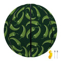 Green Chili Peppers Pattern Print Basketball
