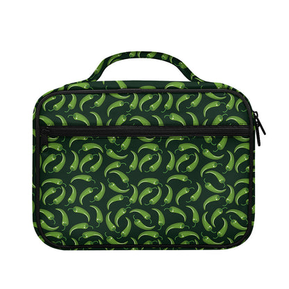 Green Chili Peppers Pattern Print Briefcase Bible Bag