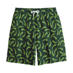 Green Chili Peppers Pattern Print Cotton Shorts