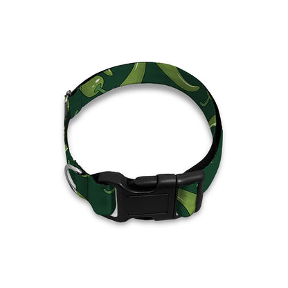 Green Chili Peppers Pattern Print Dog Collar