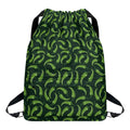 Green Chili Peppers Pattern Print Drawstring Backpack