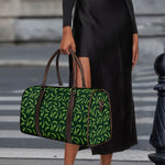Green Chili Peppers Pattern Print Duffle Bag