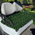 Green Chili Peppers Pattern Print Golf Cart Seat Cover