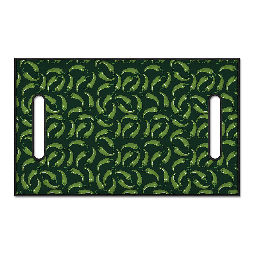 Green Chili Peppers Pattern Print Golf Cart Seat Cover
