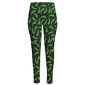 Green Chili Peppers Pattern Print High-Waisted Pocket Leggings