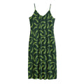 Green Chili Peppers Pattern Print Jersey Midi Cami Dress