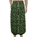 Green Chili Peppers Pattern Print Lantern Pants