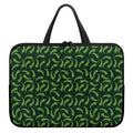 Green Chili Peppers Pattern Print Laptop Sleeve With Handle