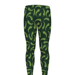 Green Chili Peppers Pattern Print Men's leggings