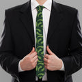 Green Chili Peppers Pattern Print Necktie