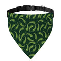 Green Chili Peppers Pattern Print Over The Collar Dog Bandana