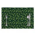 Green Chili Peppers Pattern Print Placemat