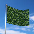 Green Chili Peppers Pattern Print Polyester Flag
