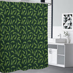 Green Chili Peppers Pattern Print Premium Shower Curtain