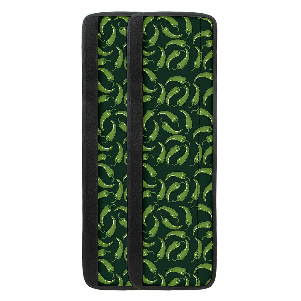 Green Chili Peppers Pattern Print Refrigerator Handle Covers