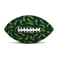 Green Chili Peppers Pattern Print Rugby Ball