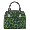 Green Chili Peppers Pattern Print Shoulder Handbag