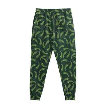 Green Chili Peppers Pattern Print Sweatpants