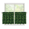 Green Chili Peppers Pattern Print Tier Curtains