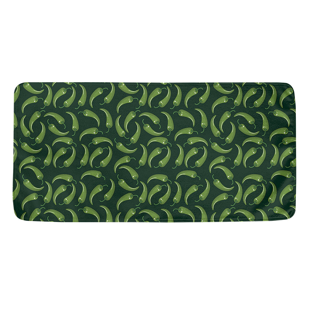 Green Chili Peppers Pattern Print Towel