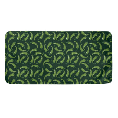 Green Chili Peppers Pattern Print Towel
