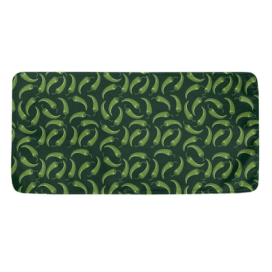 Green Chili Peppers Pattern Print Towel