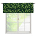 Green Chili Peppers Pattern Print Window Valance