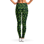 Green Chili Peppers Pattern Print Women's Leggings