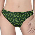 Green Chili Peppers Pattern Print Women's Thong