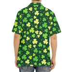 Green Clover Saint Patrick's Day Print Aloha Shirt