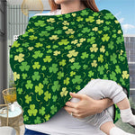 Green Clover Saint Patrick's Day Print Baby Seat Cover