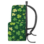 Green Clover Saint Patrick's Day Print Backpack