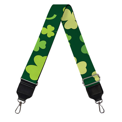 Green Clover Saint Patrick's Day Print Bag Strap